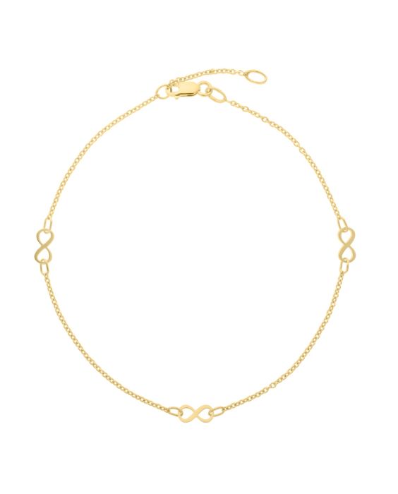 10K Infinity Anklet
