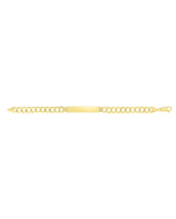 10K Gold 8.3mm Curb ID Bracelet