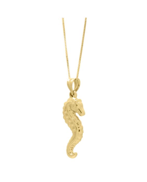 10K Seahorse Necklace