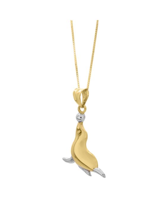10K Seal Necklace
