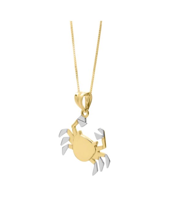 10K Crab Necklace