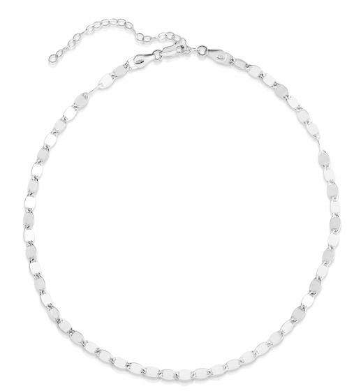 Silver Marina Link Choker Necklace