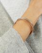14K Tri-Color Stretch Mesh Bracelet