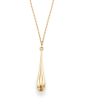 14K Gold Tear Drop Necklace