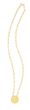 14K Gold Disc Necklace
