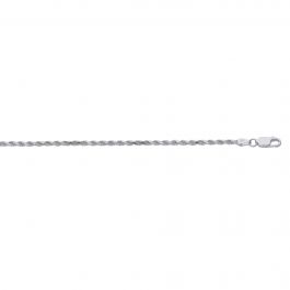 AGRROY050 Silver 2.2mm Rope Chain | Royal Chain Group
