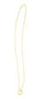 14K Gold 3.2mm Charm Clasp Paperclip Necklace