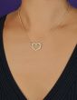 14K Braided Open Heart Necklace