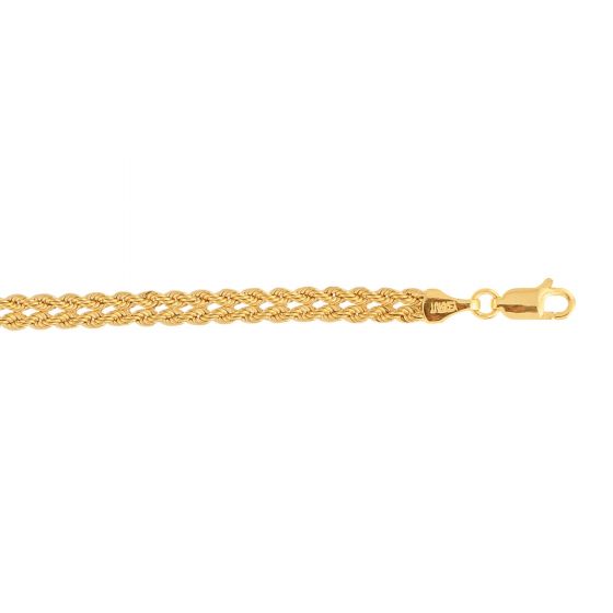 10K Gold Weaved Rope Bracelet