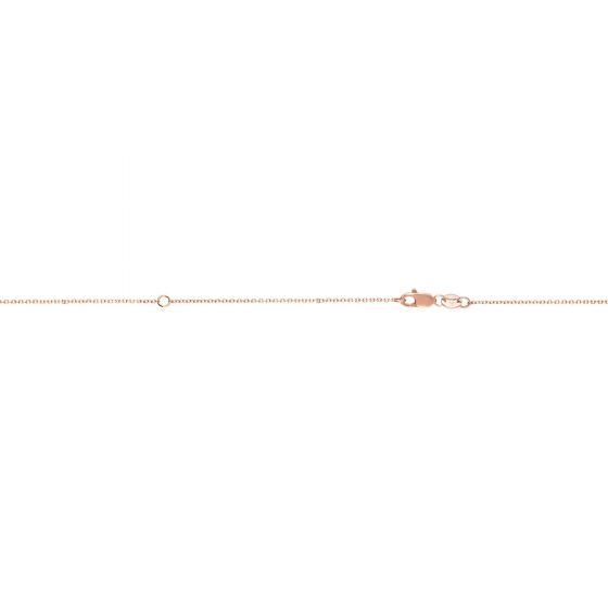 10K Gold 0.87mm Extendable Diamond Cut Cable Chain