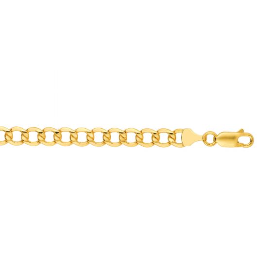 10K Gold 6.2mm Lite Comfort Curb Chain