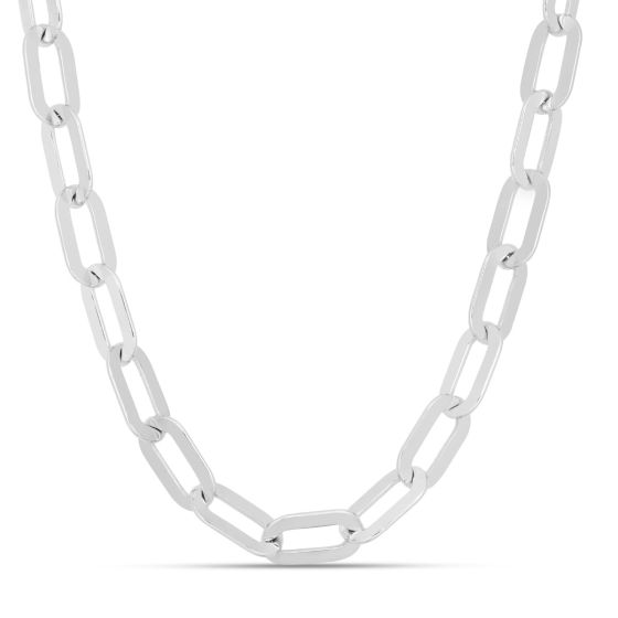 Sterling Silver Italian Link Paperclip Chain