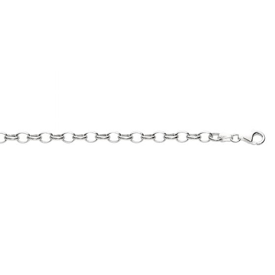 Silver Small Round Link Bracelet