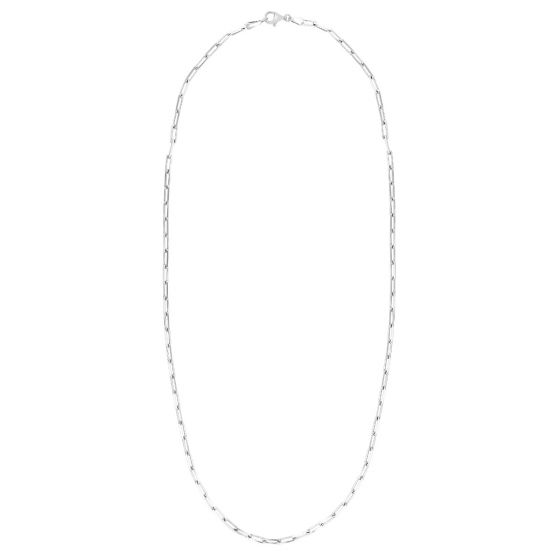 Silver 2.5mm Paperclip Chain 