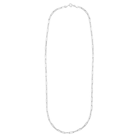 Silver 3mm Paperclip Chain 