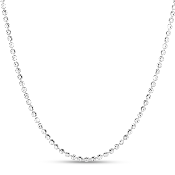 Sterling Silver 2.5mm Moon-cut Bead Chain