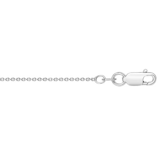 Silver .9mm Round Cable Chain 