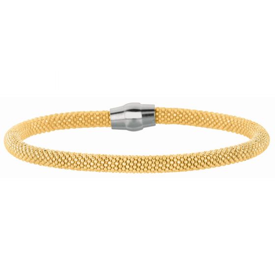 Silver Magnetic Clasp Popcorn Bangle