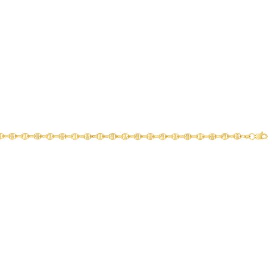 14K Gold 3mm Lite Anchor Chain