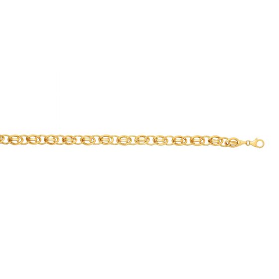 14K Gold & Alternating Oval Link Bracelet