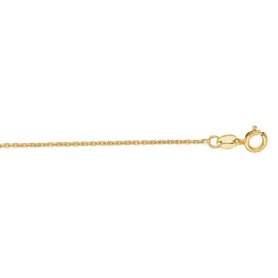 CAB030 14K Gold 1.1mm Diamond Cut Cable Chain | Royal Chain Group