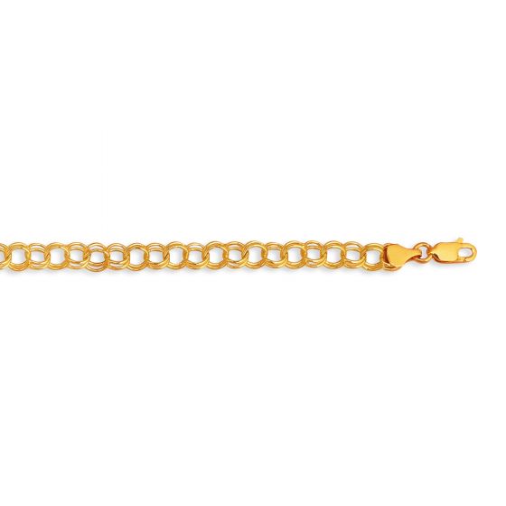 14K Gold Charm Bracelet 