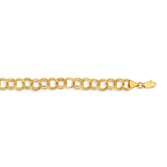 14K Gold Large Charm Bracelet