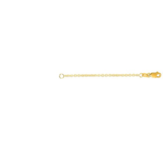 14K Gold 1.8mm Cable Chain 3" Extender 