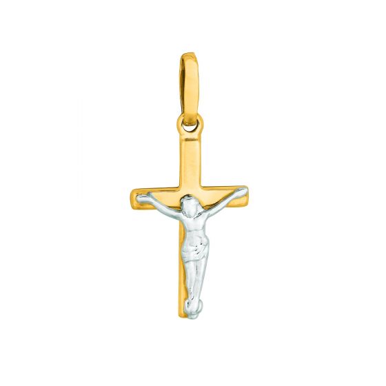 14K Gold Mini Crucifix Cross