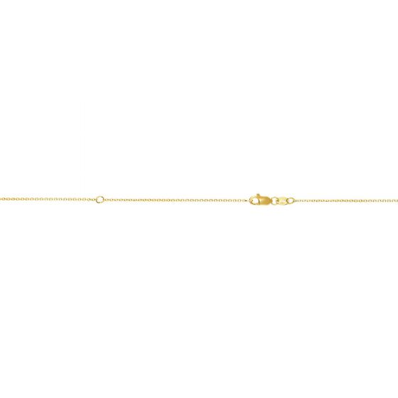 14K Gold 0.87mm Extendable Chain