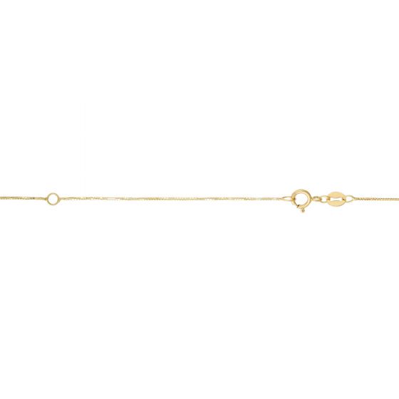 14K Gold 0.51mm Double Extendable Box Chain