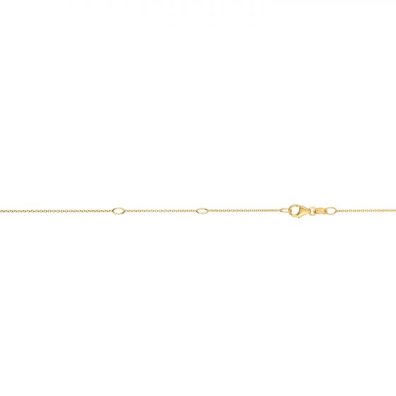 14K Gold .85mm Double Extendable Cable Chain 