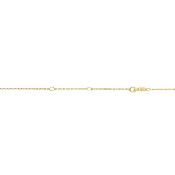 14K Gold 1.2mm Double Extendable Cable Chain 
