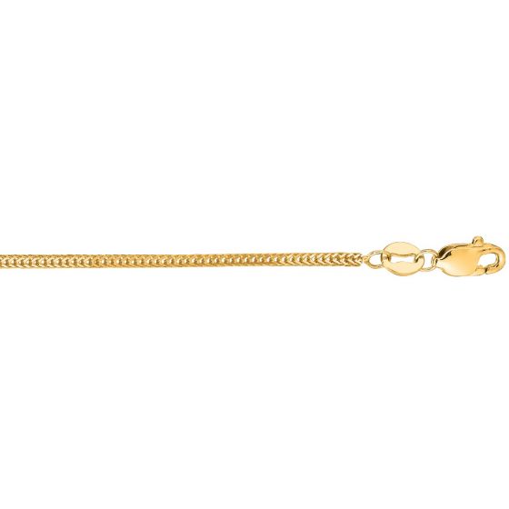 14K Gold 1mm Foxtail Chain 