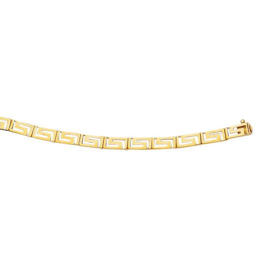 14K Gold Greek Key Bracelet