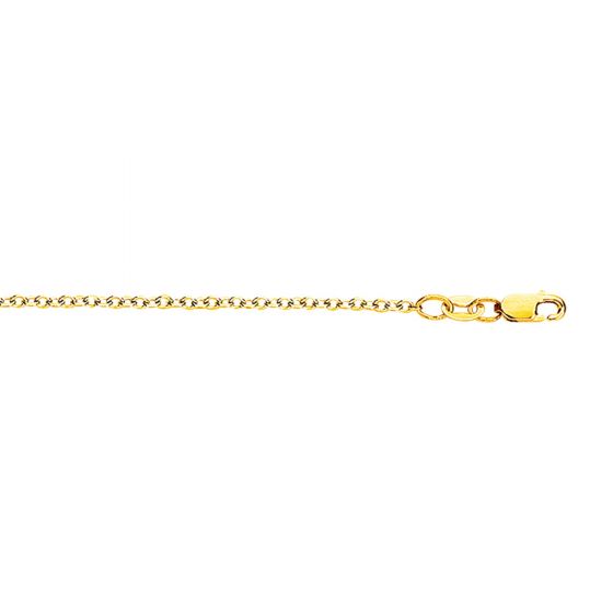 18K Gold 1.5mm Cable Chain 