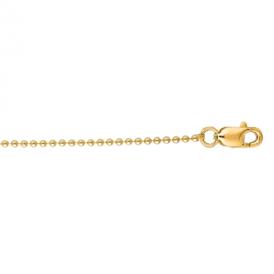 18K Gold 2.5mm Bead Chain
