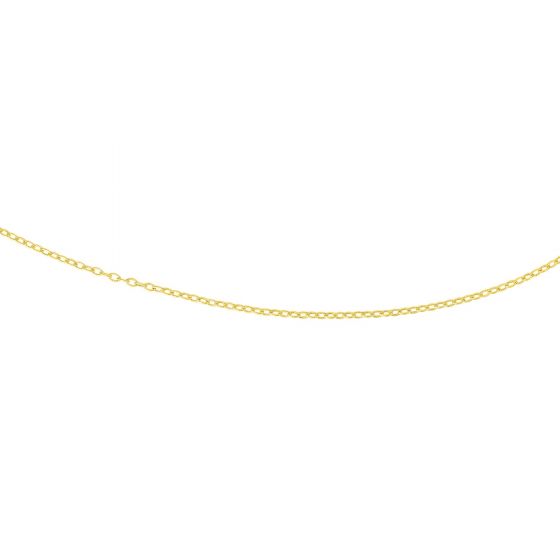 14K Gold 2.5mm Textured Cable Chain 