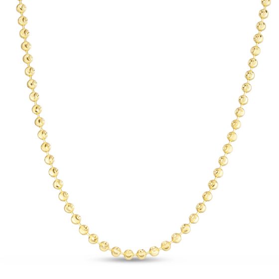 14K 4mm Moon Chain