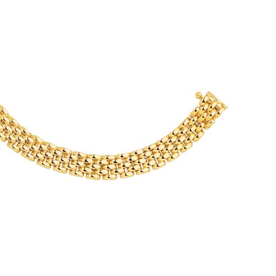 14K Gold 6.5mm Panther Chain
