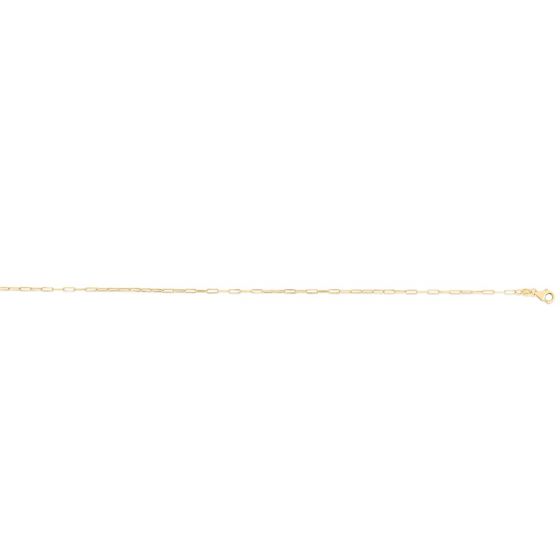 14K 1.2mm Paperclip Chain