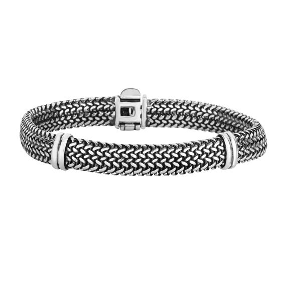 Sterling Silver Tuscan Woven Bracelet