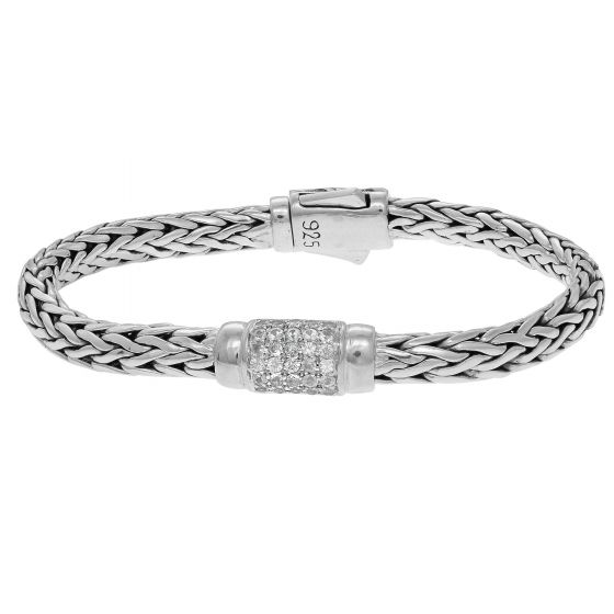 Sterling Silver Woven Bracelet