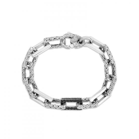Sterling Silver Woven Chain Bracelet 