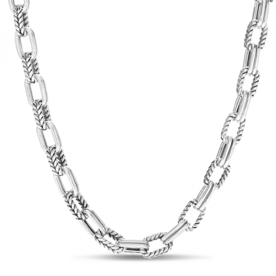 Sterling Silver Double Link Paperclip Chain