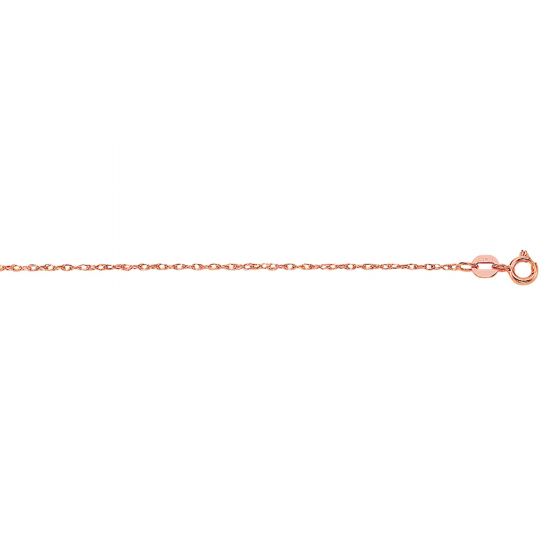 14K Gold .85mm Machine Rope Chain (Carded) 