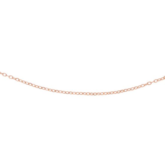 14K Gold 2.5mm Textured Cable Chain 