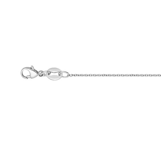 Platinum 0.97mm Oval Cable Chain