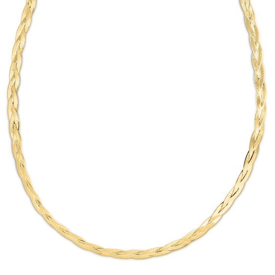 14K Braided Herringbone Chain