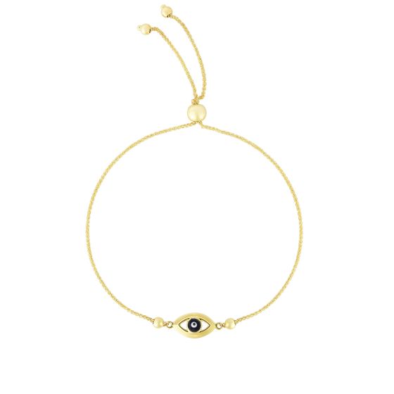 14K Gold Eye Friendship Bracelet